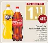 Coca-Cola oder Fanta oder Sprite Angebote bei WEZ Rahden für 1,11 €