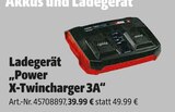 Aktuelles Ladegerät "Power X-Twincharger 3A" Angebot bei Hagebaumarkt in Kassel ab 39,99 €