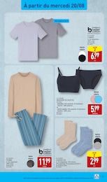 Prix et réduction Lingerie dans le prospectus Aldi en cours Offre Lingerie dans le catalogue Aldi du moment à la page 33