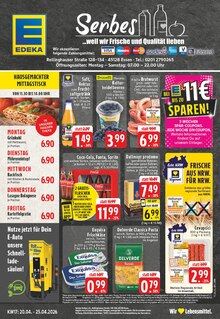 Cola im EDEKA Prospekt "Aktuelle Angebote" mit 24 Seiten (Essen)