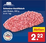 Netto Marken-Discount - Schweine-Hackfleisch Angebot im Prospekt Schweine-Hackfleisch bei Netto Marken-Discount im Prospekt "" für 2,22 €