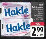 Toilettenpapier von Hakle im aktuellen E center Prospekt für 2,99 €
