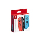 Paire de manettes "Joy-Con" Bleu et Rouge pour Nintendo Switch - NINTENDO en promo chez Carrefour Marseille à 64,99 €