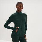 Veste de sport ajustée avec fermeture vert foncé femme à 29,99 € dans le catalogue La Halle