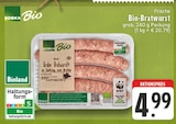 EDEKA Remagen - Frische Bio-Bratwurst grob Angebot im Prospekt Frische Bio-Bratwurst grob bei EDEKA im Remagen Prospekt für 4,99 €