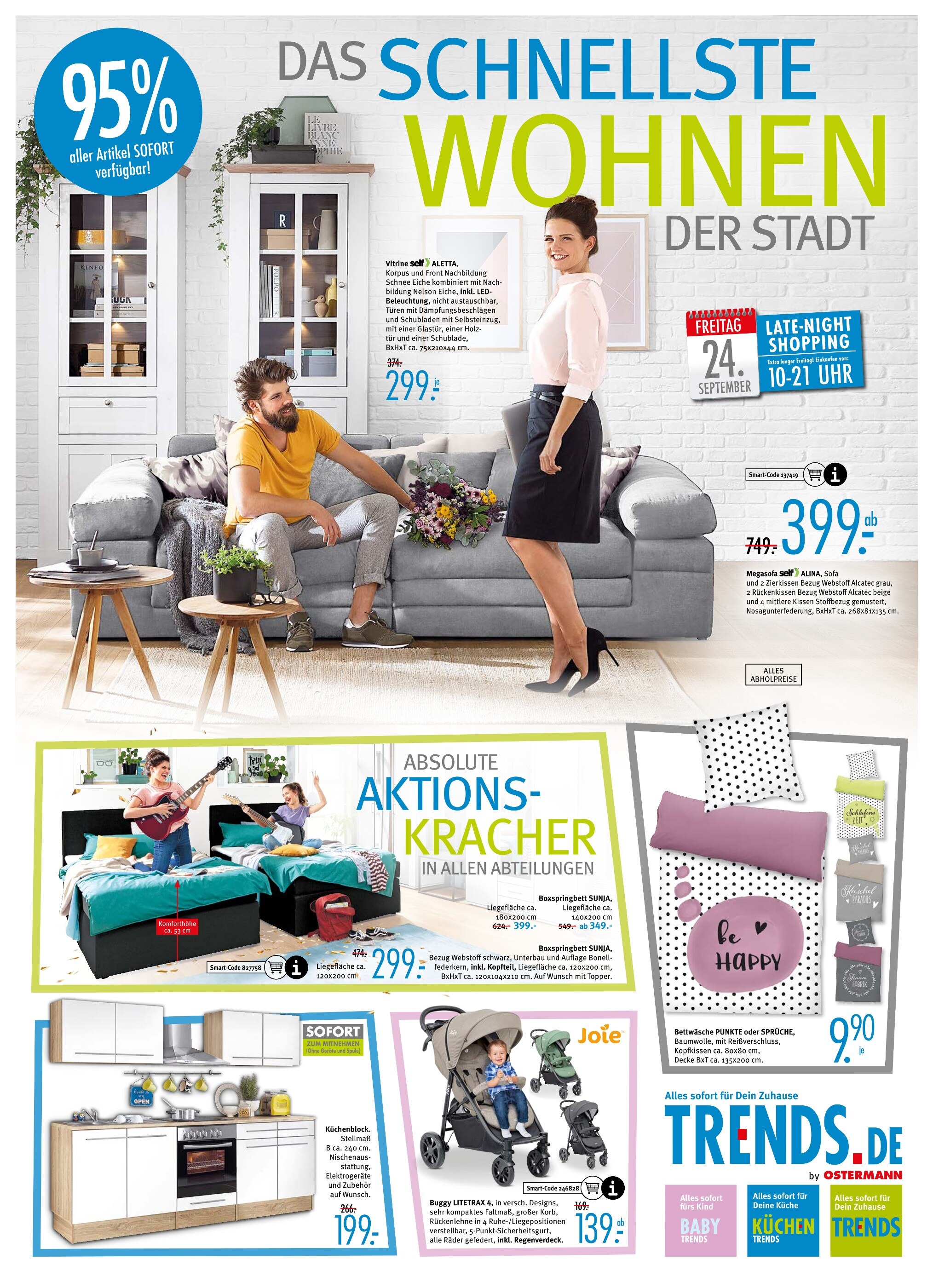 Trends Prospekt für Weilerswist mit 12 Seiten Trends Prospekt für Weilerswist: "DAS SCHNELLSTE WOHNEN DER STADT", 12 Seiten, 22.09.2021 - 28.09.2021