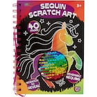 Livre à gratter à paillettes - Action dans le catalogue Action