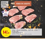 Veau : côtes (première, filet) ou côtes à griller - Jean Rozé à 14,49 € dans le catalogue Intermarché Hyper