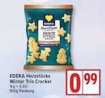 Winter Trio Cracker von EDEKA Herzstücke für 0,99 € bei EDEKA im Angebot Winter Trio Cracker von EDEKA Herzstücke im aktuellen EDEKA Prospekt