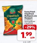 Chipsfrisch Multipack oder Maxipack im Angebot bei Markant Nordwest in Bielefeld Chipsfrisch Multipack oder Maxipack Angebote von funny-frisch bei Markant Nordwest Bielefeld für 1,99 €