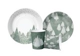 Lot de 10 assiettes décorées - CARREFOUR HOME en promo chez Carrefour Versailles à 1,99 €