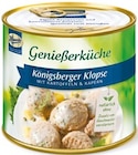 Aktuelles Genießerküche Königsberger Klopse oder Boulette mit Kartoffeln Angebot bei Netto mit dem Scottie in Lübeck ab 2,99 €