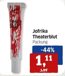 Theaterblut bei BUDNI in Hamburg Theaterblut im Angebot bei BUDNI Hamburg für 1,11 €