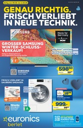 Aktueller EURONICS Prospekt, "GENAU RICHTIG. FRISCH VERLIEBT IN NEUE TECHNIK.", mit Angeboten der Woche, gültig von 05.02.2026 bis 05.02.2026