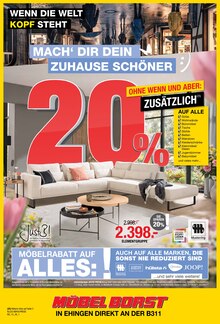 Sofa im Möbel Borst Prospekt "MACH' DIR DEIN ZUHAUSE SCHÖNER" mit 12 Seiten (Ulm)
