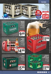 Bier im EDEKA Prospekt in Steinhagen Aktueller EDEKA Prospekt mit Bier, "Aktuelle Angebote", Seite 19