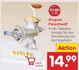 Aluguss Fleischwolf von  im aktuellen Netto Marken-Discount Prospekt für 14,99 €