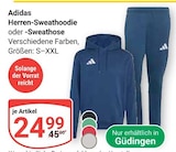 Herren-Sweathoodie Angebote von Adidas bei GLOBUS St. Ingbert für 24,99 €