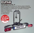 Fahrradträger Crow Plus Angebote von Eufab bei V-Markt Regensburg für 222,00 €