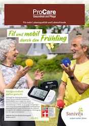 Aktueller Promedia Medizintechnik A. Ahnfeldt GmbH Prospekt mit Blutdruckmessgerät, "Fit und mobil durch den Frühling", Seite 1