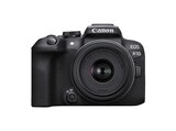 EOS R10 Kit + RF-S 18-45mm STM Systemkamera mit Objektiv 18 - 45 mm, 7,5 cm Display Touchscreen, WLAN von CANON im aktuellen MediaMarkt Saturn Prospekt für 1.069,00 €