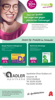 mea - meine apotheke Prospekt Unsere Oktober-Angebote mit 4 Seiten