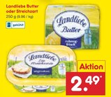 Landliebe Butter oder Streichzart Angebote von Landliebe bei Netto Marken-Discount Remscheid für 2,49 €