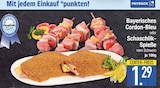 Cordon-Bleu oder Schaschlik-Spieße vom Schwein von Bayerisches im aktuellen EDEKA Prospekt für 1,29 €