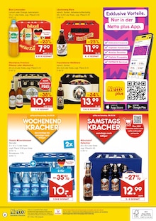 Bier im Netto Marken-Discount Prospekt "DER ORT, AN DEM DU IMMER AUSGEZEICHNETE PREISE FINDEST." mit 2 Seiten (Mannheim)