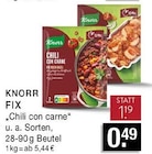 Fix Chili con carne im Angebot bei EDEKA in Bottrop Fix Chili con carne Angebote von Knorr bei EDEKA Bottrop für 0,49 €