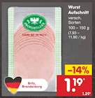 Wurst Aufschnitt von Schwarzwald für 1,19 € bei Netto Marken-Discount im Angebot Wurst Aufschnitt von Schwarzwald im aktuellen Netto Marken-Discount Prospekt