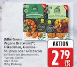 Vegane Bratwurst von Billie Green für 2,79 € bei EDEKA im Angebot Vegane Bratwurst von Billie Green im aktuellen EDEKA Prospekt