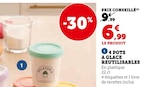 4 POTS A GLACE REUTILISABLES en promo à 6,99 € chez Hyper U 4 POTS A GLACE REUTILISABLES dans le catalogue Hyper U