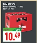 KÖLSCH Angebote von DOM bei Marktkauf Brühl für 10,49 €