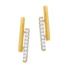 Boucles d'oreilles en or jaune et rhodié diamants en promo chez E.Leclerc Reims à 252,00 €