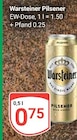 Aktuelle Warsteiner Angebote bei GLOBUS in Kerpen (Kolpingstadt) Aktuelles Pilsener Angebot bei GLOBUS in Kerpen (Kolpingstadt) ab 0,75 €