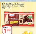 Kleiner Kuchensnack Angebote von Dr. Oetker bei GLOBUS Halle für 1,99 €