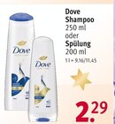 Shampoo oder Spülung von Dove für 2,29 € bei Rossmann im Angebot Shampoo oder Spülung von Dove im aktuellen Rossmann Prospekt