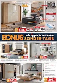 Matratze im aktuellen ZurbrĂĽggen Prospekt (Bremen) Matratze im ZurbrĂĽggen Prospekt "BONUS SONDER-TAGE" mit 18 Seiten (Bremen)
