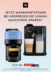 Aktueller Nespresso Prospekt mit Kaffeevollautomat, "Jetzt Mehrwertsteuer sparen!", Seite 1