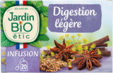 INFUSION DIGESTION LÉGÈRE JARDIN BIO ÉTIC - JARDIN BIO en promo chez Auchan Hypermarché INFUSION DIGESTION LÉGÈRE JARDIN BIO ÉTIC - JARDIN BIO dans le catalogue Auchan Hypermarché