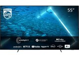 55OLED707/12 OLED TV (Flat, 55 Zoll / 139 cm, UHD 4K, SMART TV, Ambilight, Android TV™ 11 (R)) von PHILIPS für 1.049,00 € bei MediaMarkt Saturn im Angebot 55OLED707/12 OLED TV (Flat, 55 Zoll / 139 cm, UHD 4K, SMART TV, Ambilight, Android TV™ 11 (R)) von PHILIPS im aktuellen MediaMarkt Saturn Prospekt