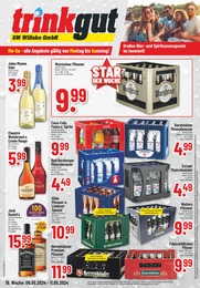Aktueller Trinkgut Getränkemärkte Prospekt für Hülsede: Aktuelle Angebote mit 10} Seiten, 06.05.2024 - 11.05.2024