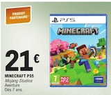 Minecraft PS5 - MOJANG STUDIOS en promo chez E.Leclerc Villiers-le-Bel à 21,00 €