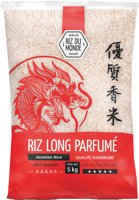 Riz Thai parfumé qualité premium GAO THOM - Sac de 5KG - Marque