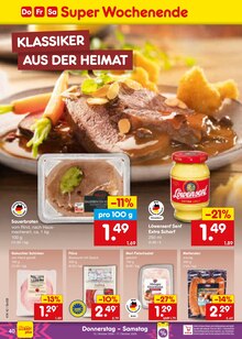 Sauerbraten im aktuellen Netto Marken-Discount Prospekt (Bochum) Sauerbraten im Netto Marken-Discount Prospekt "Aktuelle Angebote" mit 71 Seiten (Bochum)