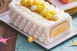 Bûche glacée façon pavlova exotique (8 parts) en promo chez Picard Montreuil à 18,99 €