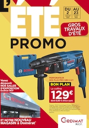 Catalogue Bricolage Gedimat en cours à Chantelle et alentours, "L'ÉTÉ PROMO : GROS TRAVAUX D'ÉTÉ", 20 pages, 02/07/2025 - 23/08/2025