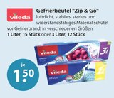 Gefrierbeutel Zip & Go 1 Liter von Vileda im aktuellen V-Markt Prospekt für 1,50 €