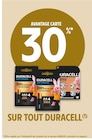 Promo 30% AVANTAGE CARTE SUR TOUT DURACELL à  dans le catalogue Intermarché à Montmagny
